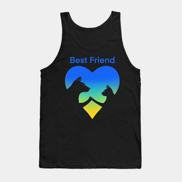 Dog and cat best friend love Tank Top by Artardishop